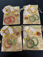 Indian desi favors, combo sets for gifting, ships from Australia, pack of gajra, potli, bangles, sindoor dabbi for gifting