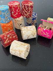 Assorted Angoori embroidered bangle holder, bangle storage box, bangle holder for favors