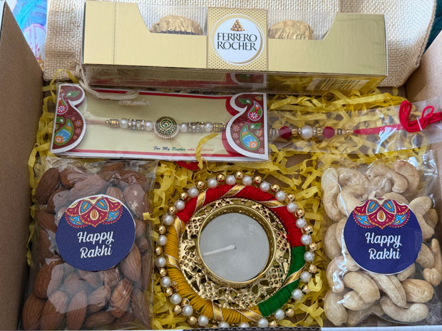 Elegant Rakhi Hamper for Brother – Raksha Bandhan Gift, Raksha Bandhan Gift Hamper